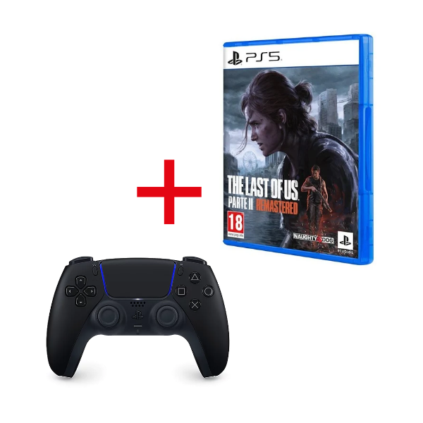 Sony Controller Wireless DualSense V3 Midnight Black + The Last of Us Parte II Remastered PS5